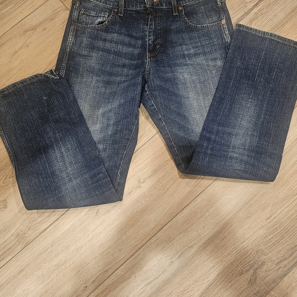 Wrangler Men's Dark Blue Relaxed Jeans